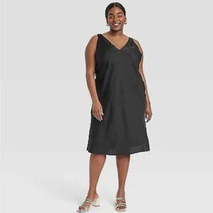 A New Day Black Slip Dress – Size XL